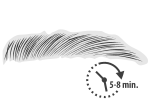 Sourcils avec une minuterie à côté