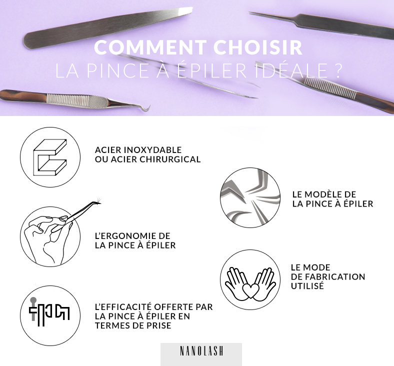 Quels sont les critères dont il faut tenir compte pour choisir une pince à épiler pour extensions de cils